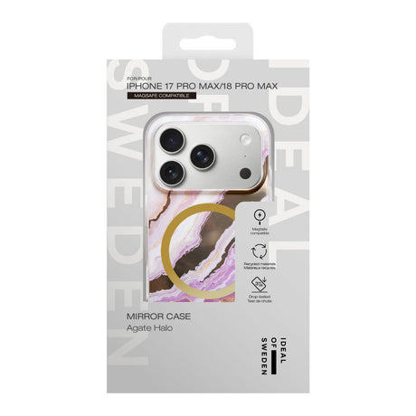 iPhone 18 Pro Max / 17 Pro Max iDeal Of Sweden Mirror Skal - MagSafe Kompatibel - Agate Halo