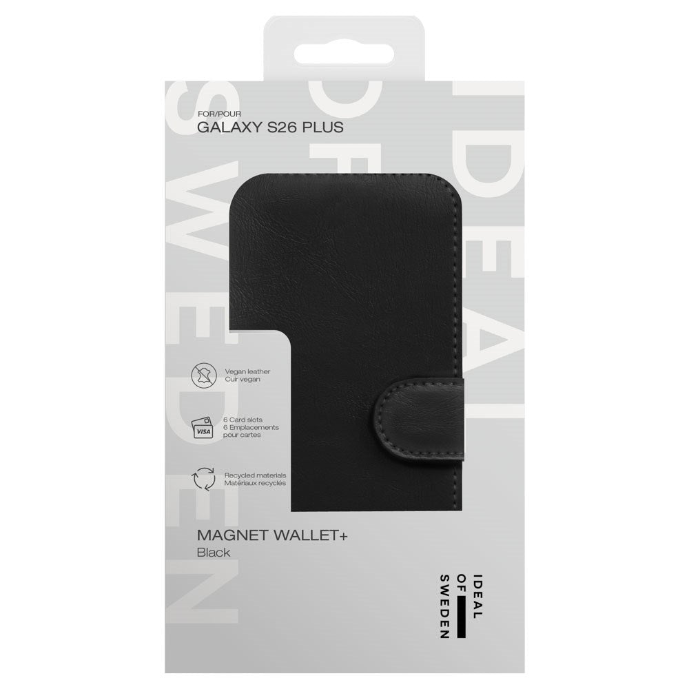 Samsung Galaxy S26+ (Plus) iDeal Of Sweden Magnet Wallet+ Fodral - Svart