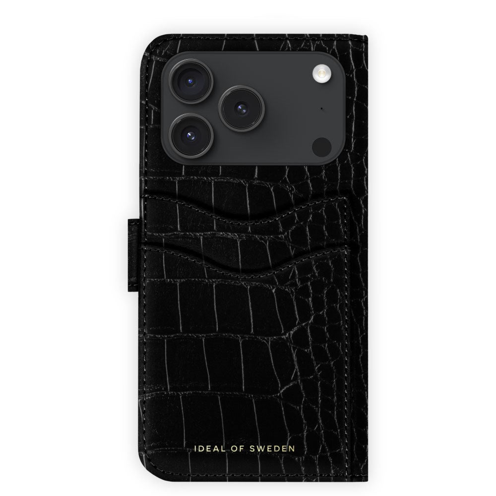 iPhone 18 Pro / 17 Pro iDeal Of Sweden Magnet Wallet+ Fodral - MagSafe Kompatibel - Black Croco