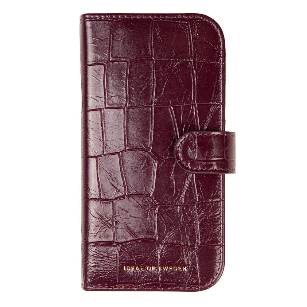 iPhone 18 Pro / 17 Pro iDeal Of Sweden Magnet Wallet+ Fodral - MagSafe Kompatibel - Fine Wine Croco