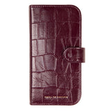 iPhone 18 Pro / 17 Pro iDeal Of Sweden Magnet Wallet+ Fodral - MagSafe Kompatibel - Fine Wine Croco