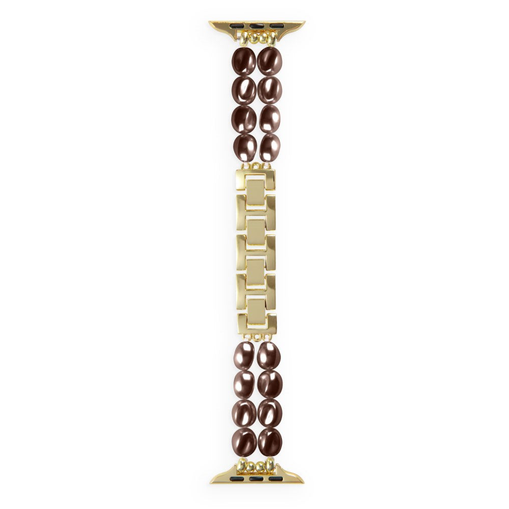Apple Watch (38/40/SE/41/42mm) iDeal of Sweden Resinarmband - Salted Caramel Pearl