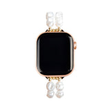 Apple Watch (42/44/SE/45/46/49mm) iDeal of Sweden Resinarmband - Classy White Pearl