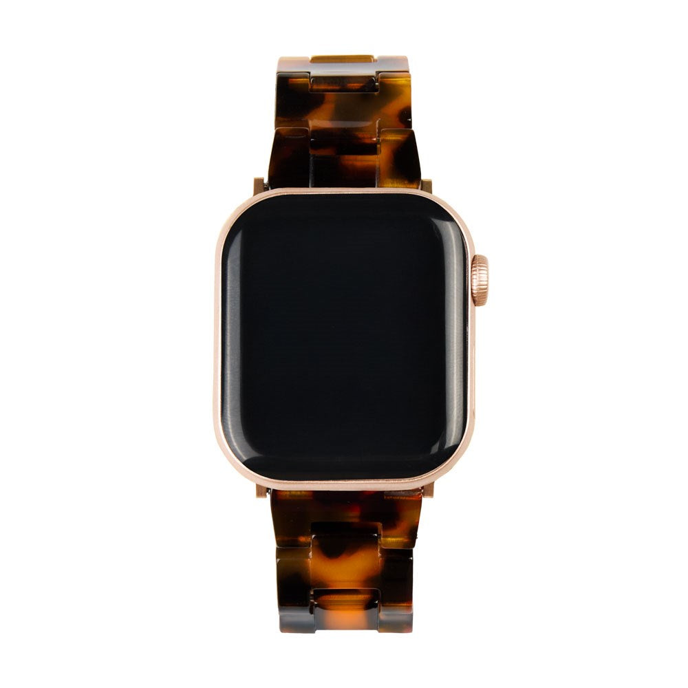 Apple Watch (42/44/SE/45/46/49mm) iDeal of Sweden Resinarmband - Tortoise