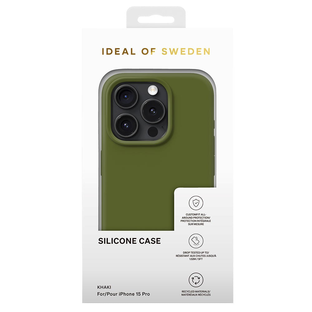 iDeal Of Sweden iPhone 15 Pro Silikonskal - Khaki