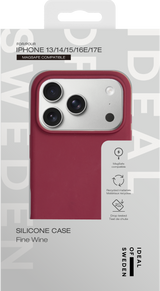 iPhone 17e / 16e / 15 / 14 / 13 iDeal Of Sweden Silikon Skal - MagSafe Kompatibel - Fine Wine
