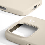 iPhone 16 Pro iDeal Of Sweden Silicone Skal - MagSafe Kompatibel - Cloud Dancer