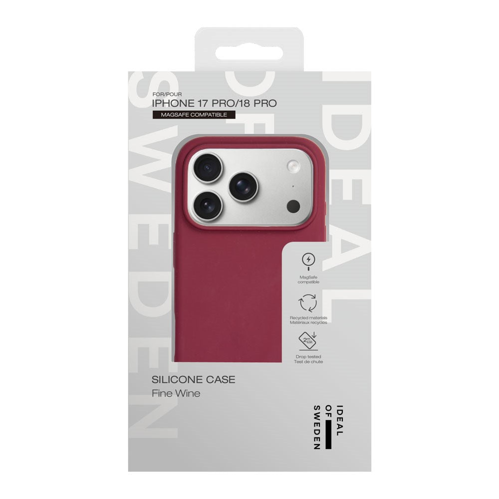 iPhone 18 Pro / 17 Pro iDeal Of Sweden Silikon Skal - MagSafe Kompatibel - Fine Wine