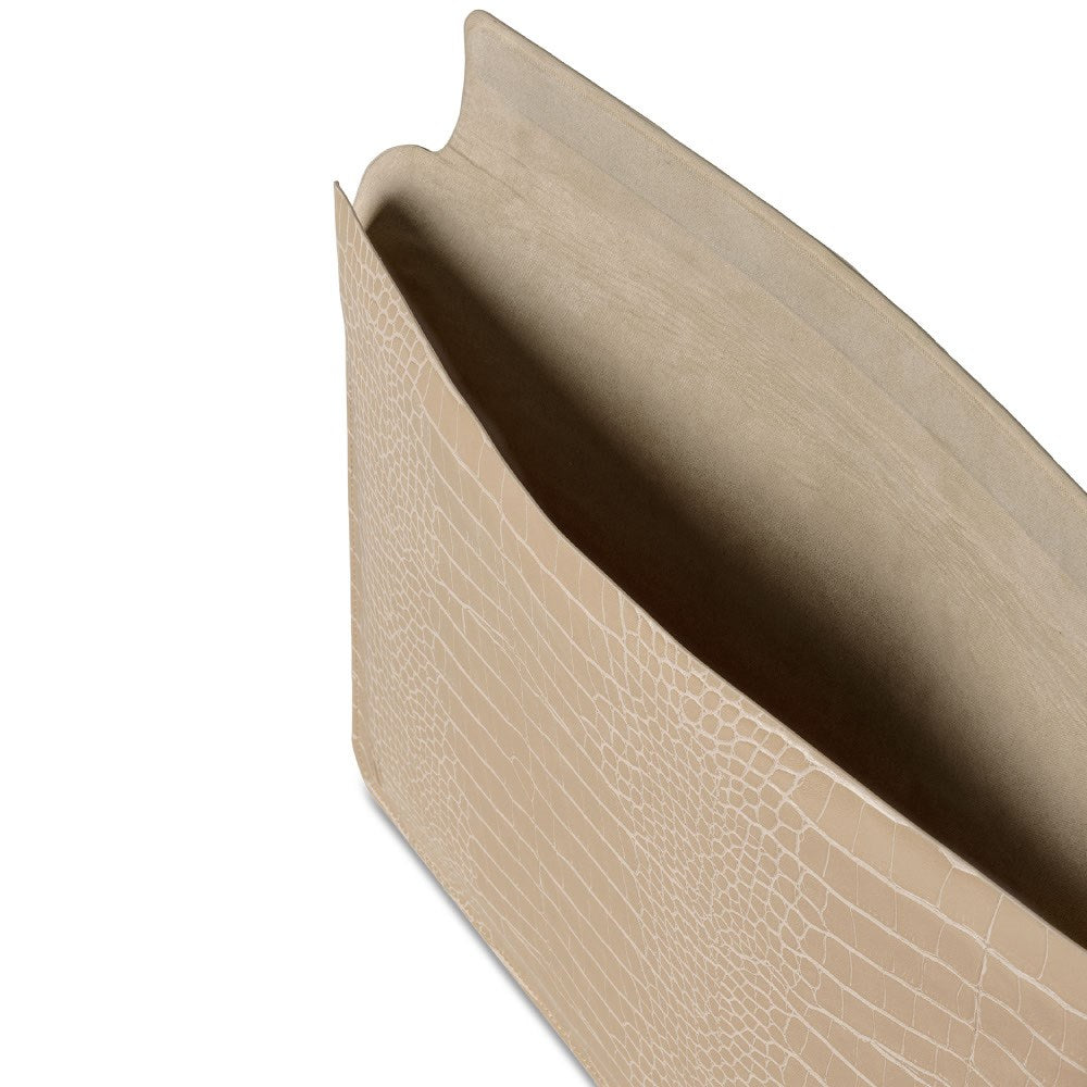 iDeal of Sweden 16" Dator Sleeve – Warm Beige Croco