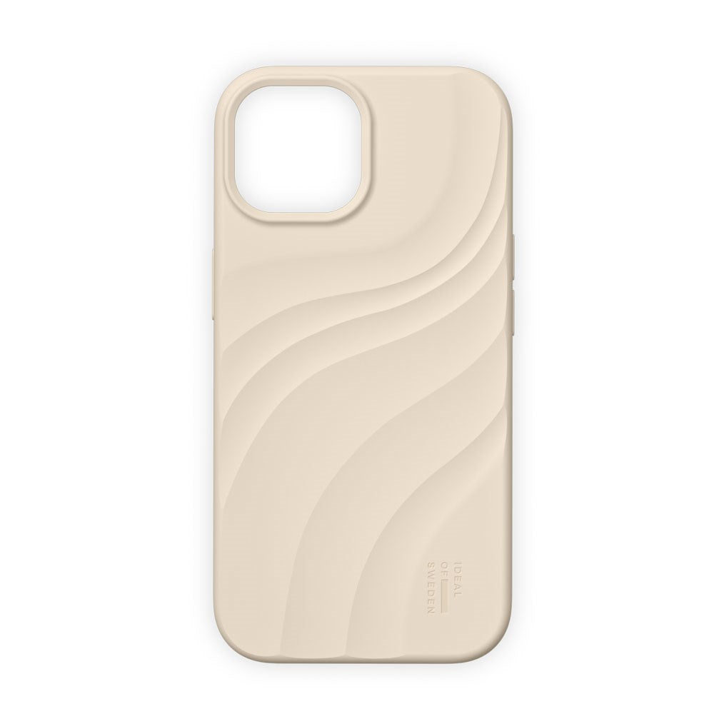 iPhone 17e / 16e / 15 / 14 / 13 iDeal of Sweden Soft Swirl Silicone Skal - MagSafe Kompatibel - Cloud Dancer