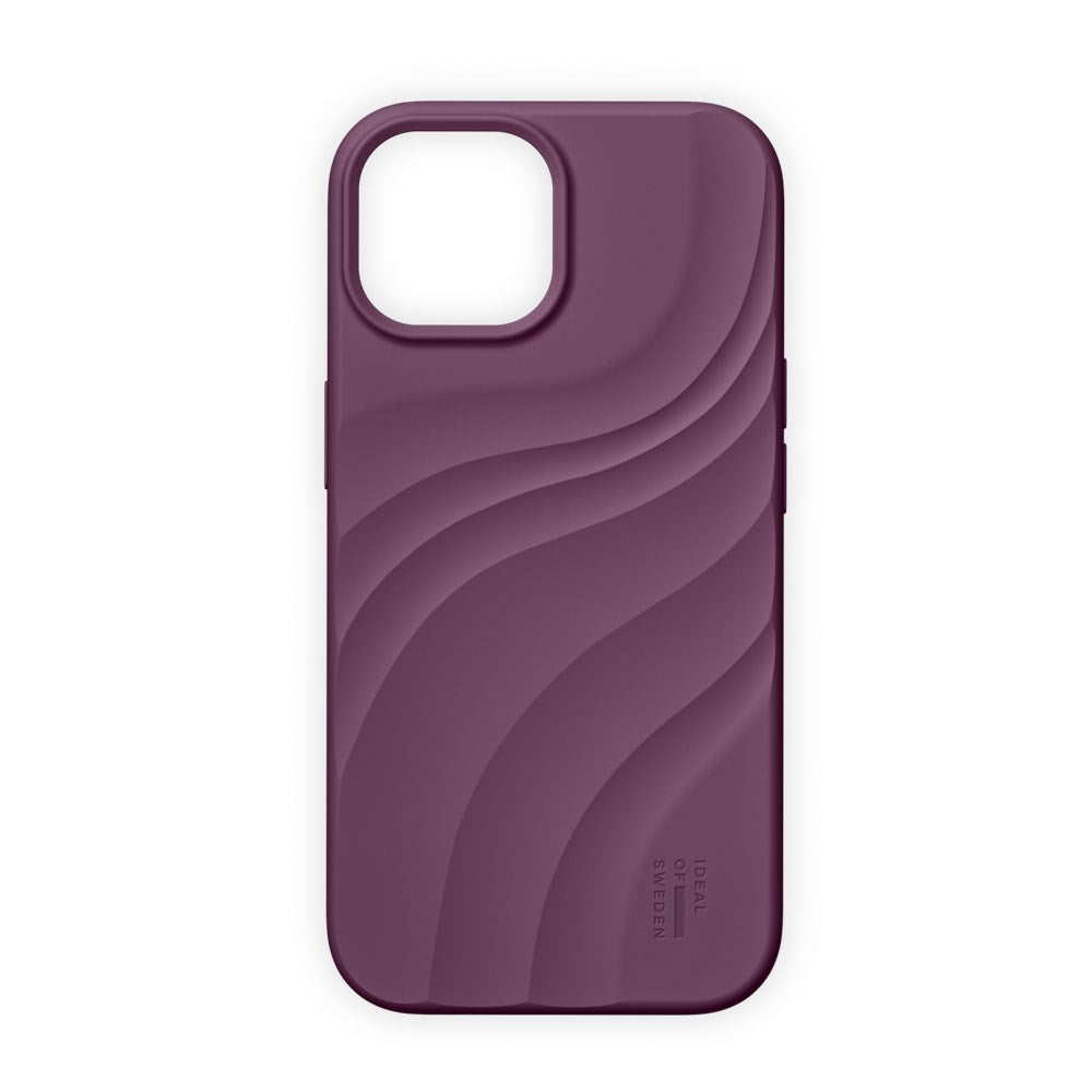 iPhone 17e / 16e / 15 / 14 / 13 iDeal of Sweden Soft Swirl Silicone Skal - MagSafe Kompatibel - Velvet Plum