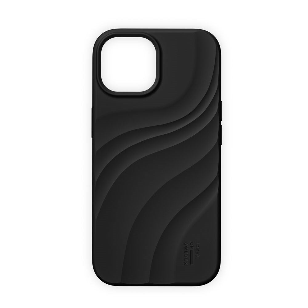 iPhone 17e / 16e / 15 / 14 / 13 iDeal of Sweden Soft Swirl Silicone Skal - MagSafe Kompatibel - Velvet Black
