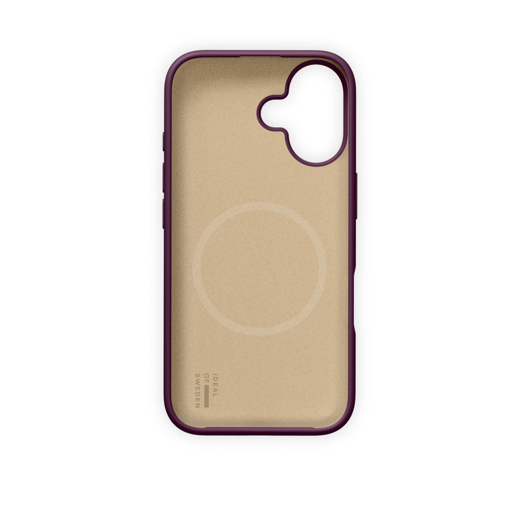 iPhone 16 iDeal of Sweden Soft Swirl Silicone Skal - MagSafe Kompatibel - Velvet Plum