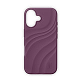 iPhone 16 iDeal of Sweden Soft Swirl Silicone Skal - MagSafe Kompatibel - Velvet Plum