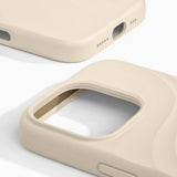 iPhone 16 Pro iDeal of Sweden Soft Swirl Silicone Skal - MagSafe Kompatibel - Cloud Dancer