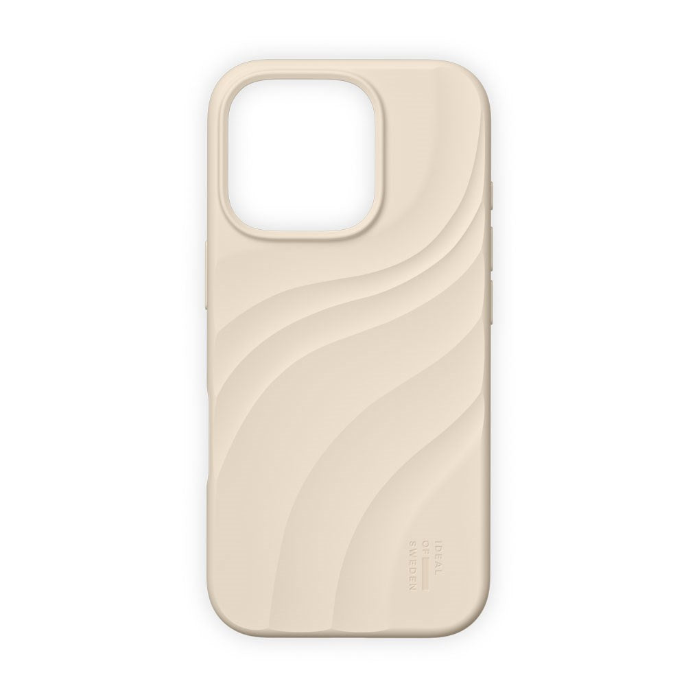 iPhone 16 Pro iDeal of Sweden Soft Swirl Silicone Skal - MagSafe Kompatibel - Cloud Dancer
