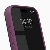iPhone 16 Pro iDeal of Sweden Soft Swirl Silicone Skal - MagSafe Kompatibel - Velvet Plum