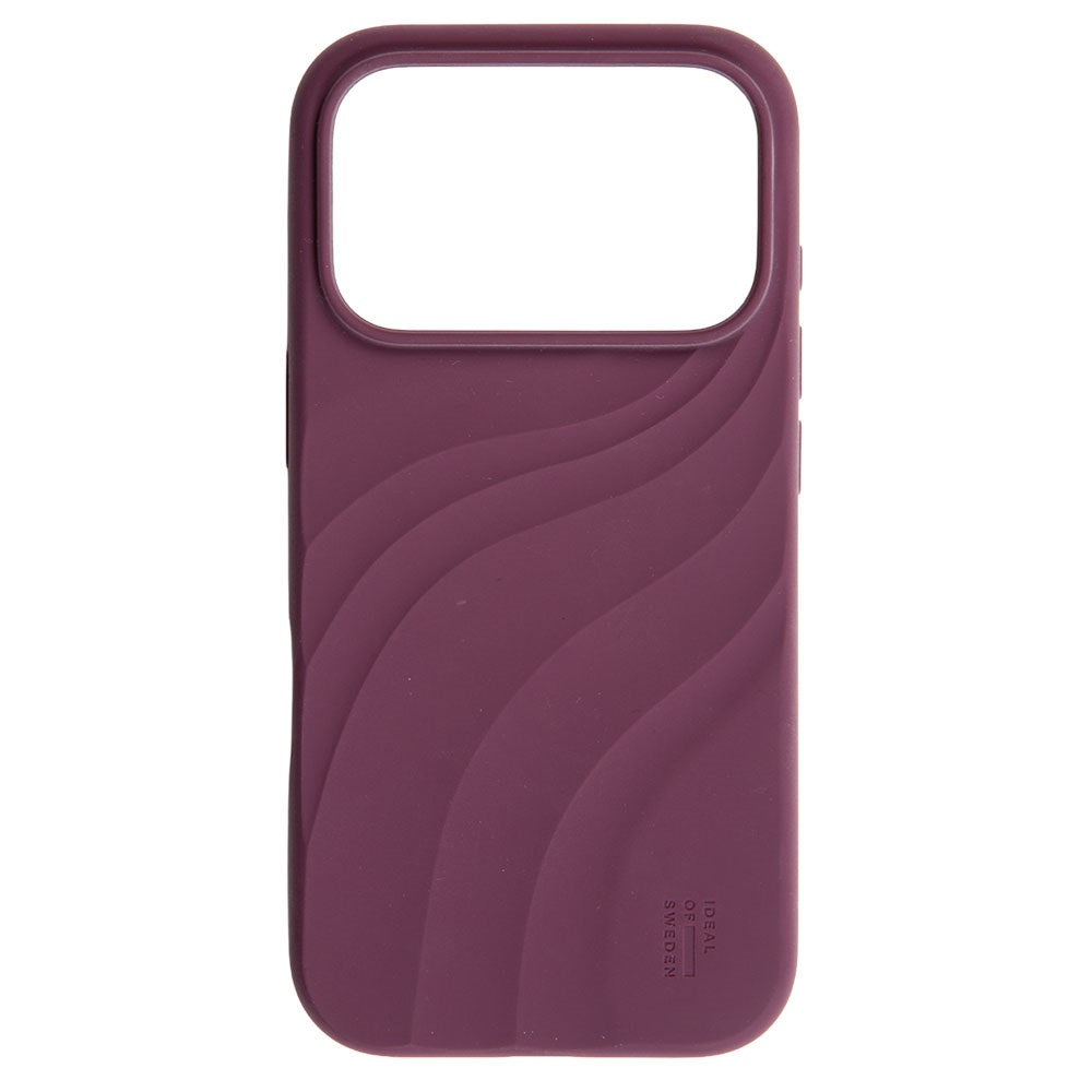 iPhone 18 Pro / 17 Pro iDeal of Sweden Soft Swirl Silicone Skal - MagSafe Kompatibel - Velvet Plum