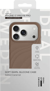 iPhone 18 Pro / 17 Pro iDeal of Sweden Soft Swirl Silicone Skal - MagSafe Kompatibel - Salted Caramel