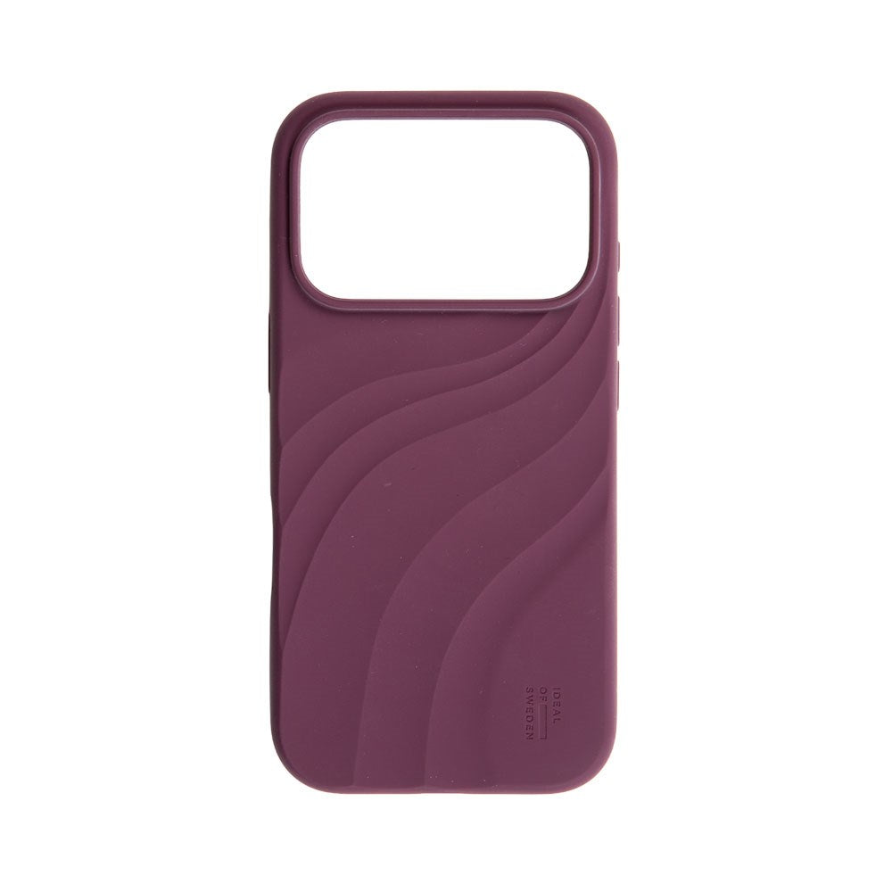 iPhone 18 Pro Max / 17 Pro Max iDeal of Sweden Soft Swirl Silicone Skal - MagSafe Kompatibel - Velvet Plum