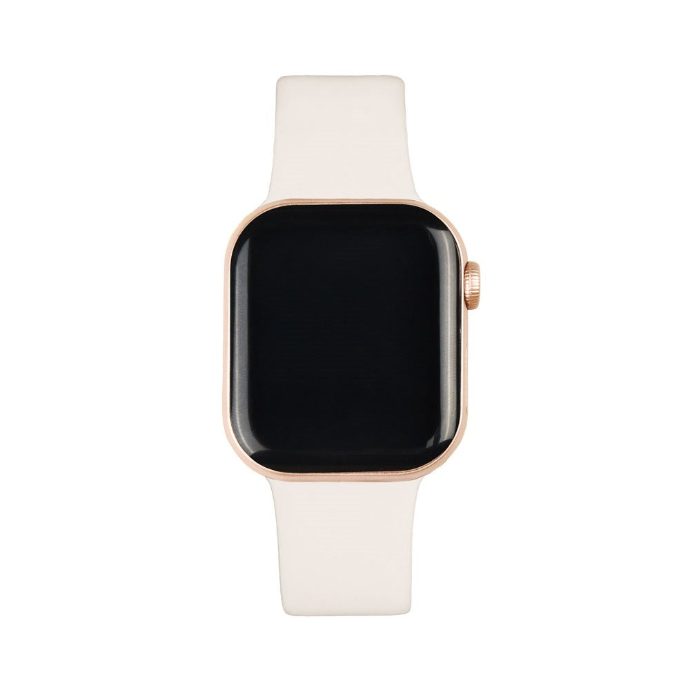 Apple Watch (38/40/SE/41/42mm) iDeal of Sweden Silikonarmband - Storlek S/M - Cloud Dancer