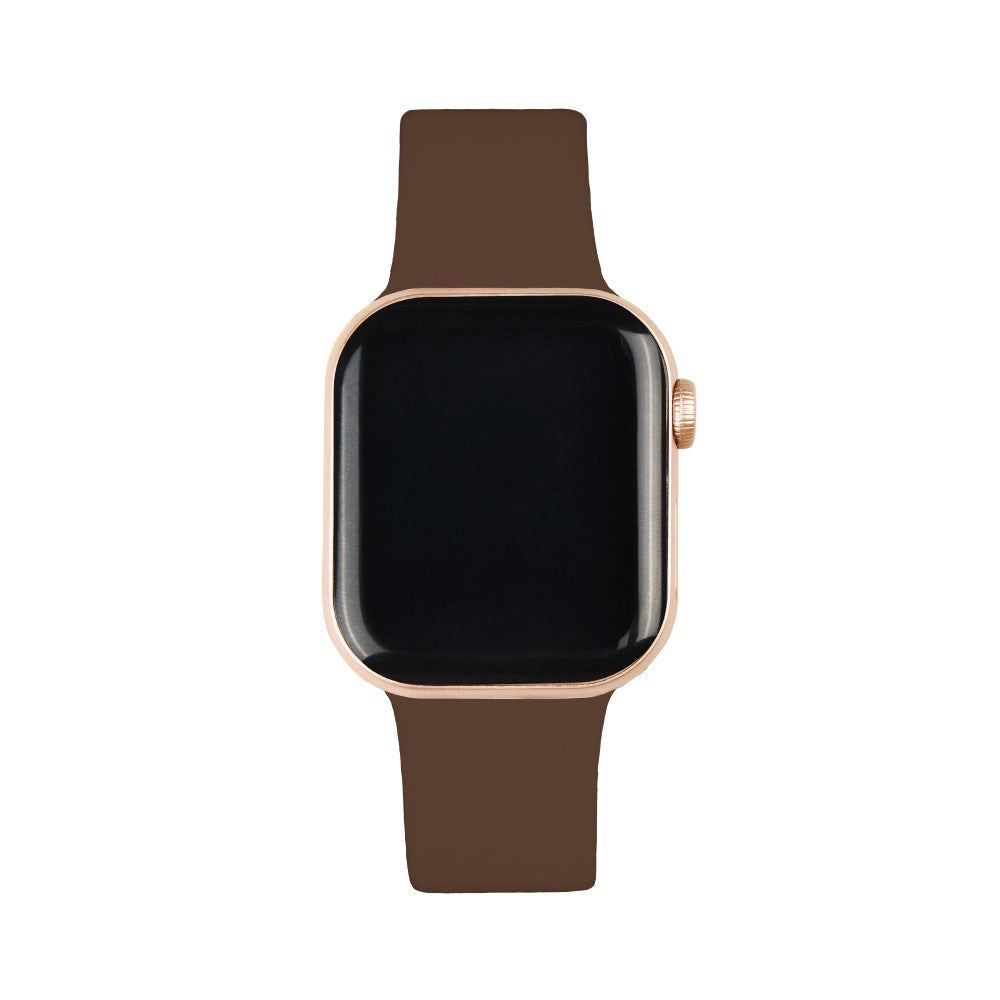 Apple Watch (42/44/SE/45/46/49mm) iDeal of Sweden Silikonarmband - Storlek M/L - Mocha Mousse