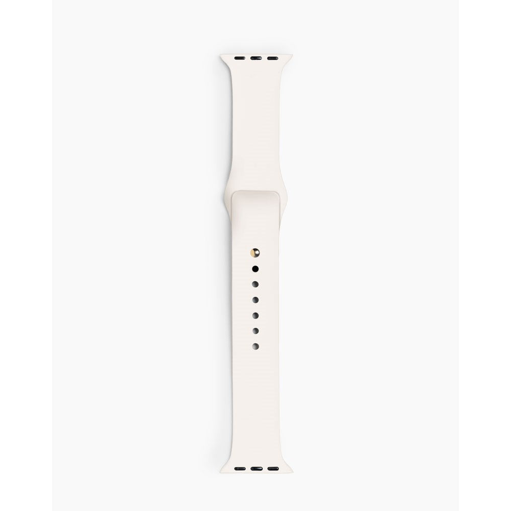 Apple Watch (42/44/SE/45/46/49mm) iDeal of Sweden Silikonarmband - Storlek S/M - Cloud Dancer