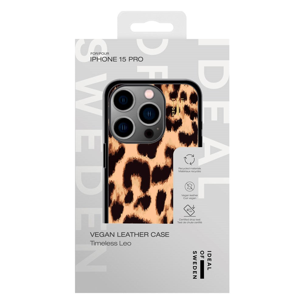 iDeal Of Sweden iPhone 15 Pro Vegan Leather Skal - Timeless Leo