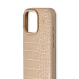 iPhone 16 Pro Max iDeal Of Sweden Vegan Leather Skal - MagSafe Kompatibel - Warm Beige Croco