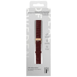 Apple Watch (42/44/SE/45/46/49mm) Vegan Leather Klockarmband - Fine Wine Croco