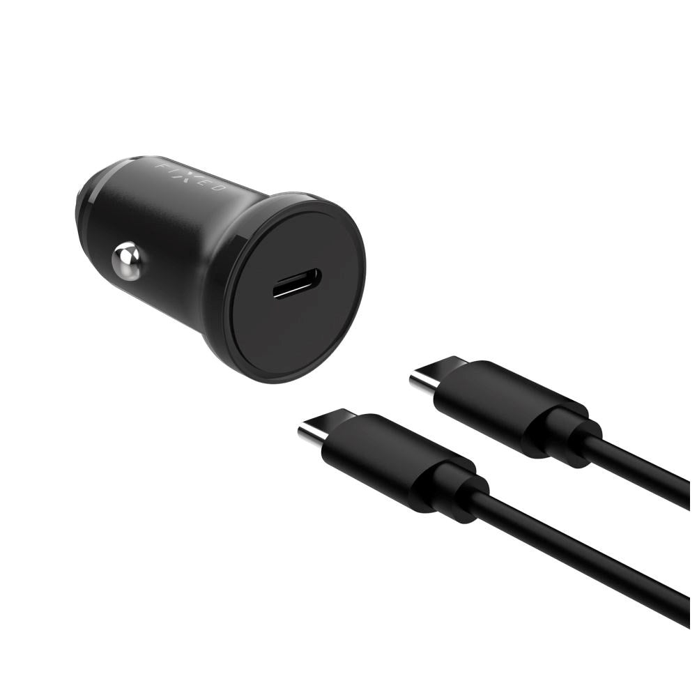 Fast PD Billaddare 20W - USB-C - USB-C till USB-C-kabel - Svart