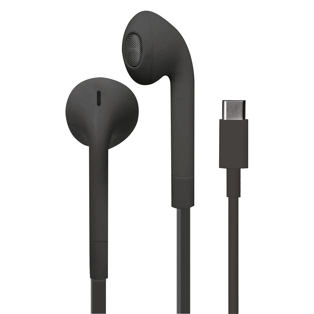 Puro Icon In-Ear Stereo Hörlurar med USB-C och Mikrofon - Svart