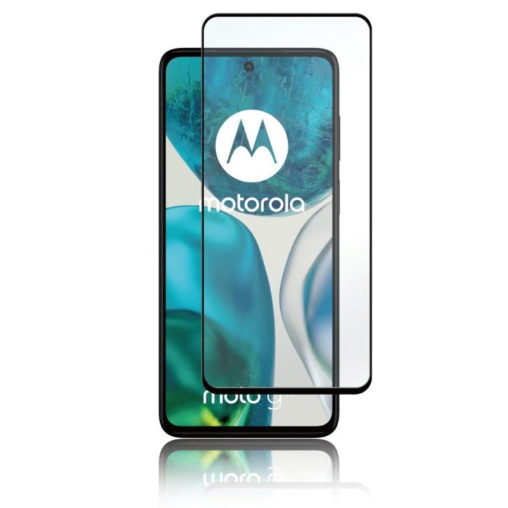 Motorola Moto G52 PANZER Premium Full -Fit Glass - Black Frame