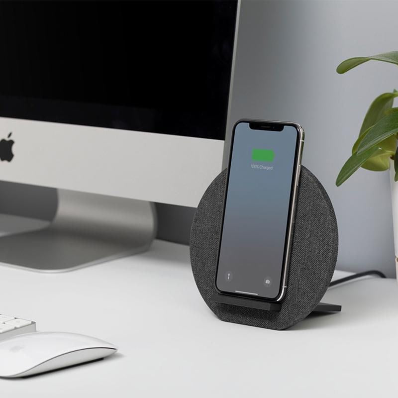 Native Union Dock Wireless Charger 10W Slate - Trådlös Laddare - Svart