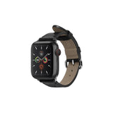 Apple Watch (42/44/SE/45/46/49mm) Native Union Classic Rem i äkta Läder - Svart