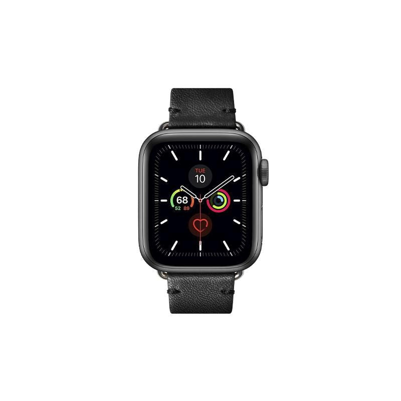 Apple Watch (38/40/SE/41/42mm) Native Union Classic Rem - Äkta Läder - Svart