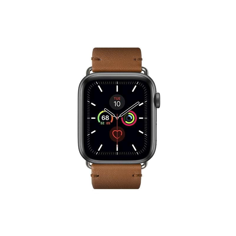 Apple Watch (42/44/SE/45/46/49mm) Native Union Classic Rem - Äkta Läder - Brun