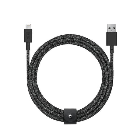 Native Union Belt Kabel USB-A till Lightning med Läderspänne 1.2 meter - Cosmos