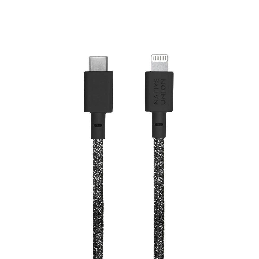 Native Union Belt Kabel USB-C till Lightning med Läderspänne 3 meter - Cosmos