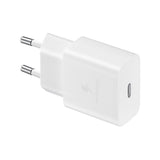 Original Samsung Power Fast Charger 15W Väggladdare med USB-C till USB-C kabel - Vit