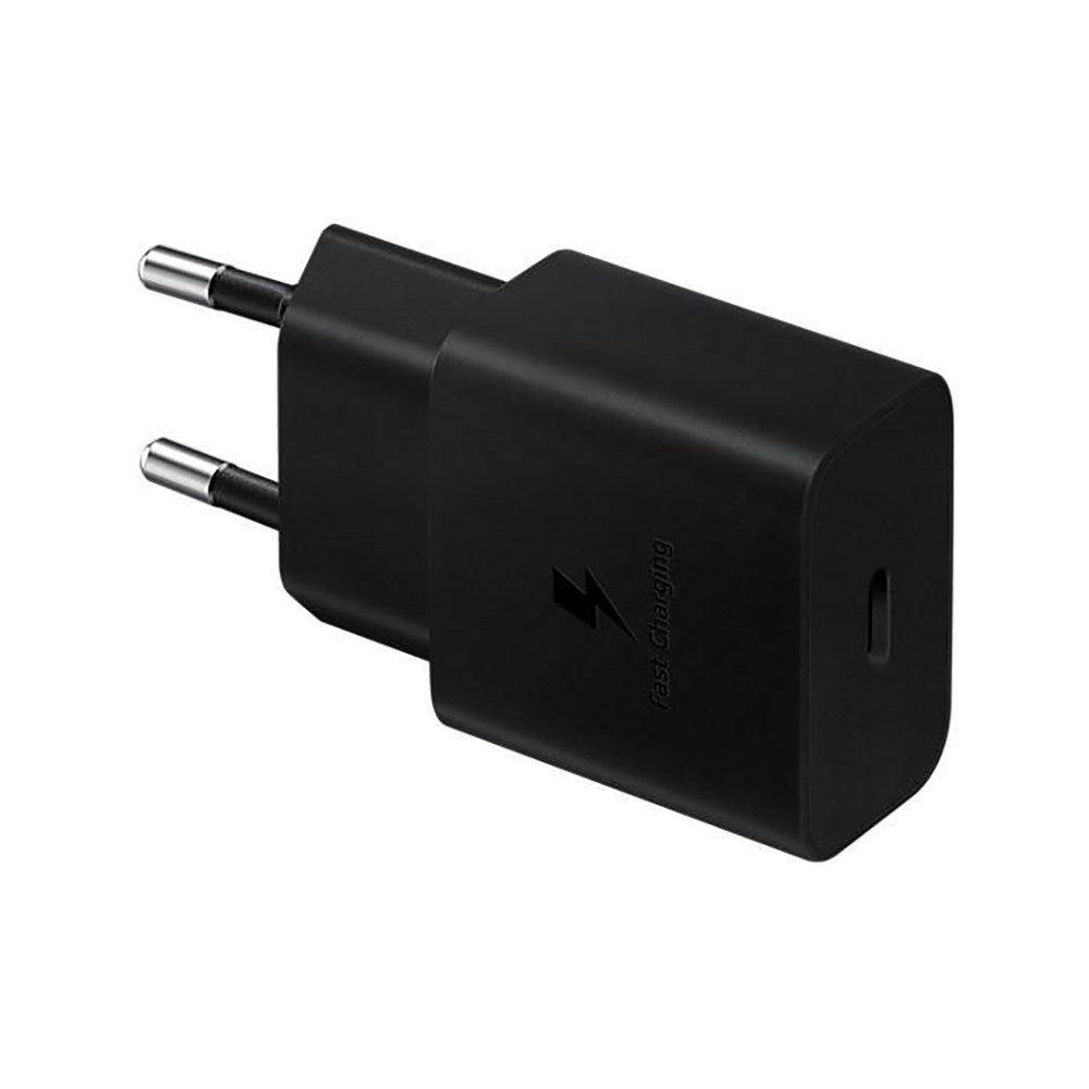 Original Samsung Power Fast Charger 15W Väggladdare med USB-C till USB-C kabel - Svart