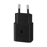 Original Samsung Power Fast Charger 15W Väggladdare med USB-C till USB-C kabel - Svart