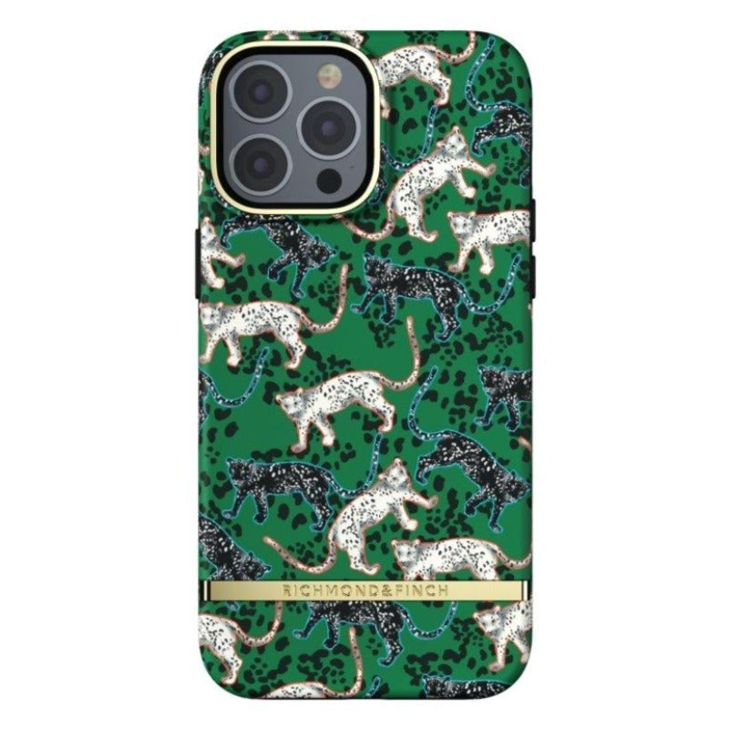 iPhone 13 Pro Richmond & Finch Freedom Skal - Green Leopard