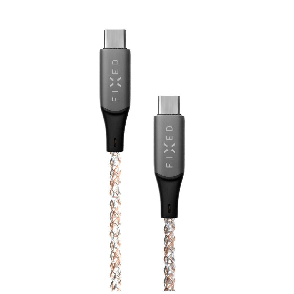 Fixed Lysande LED USB-C till USB-C-kabel 60W 1.2 m - Flerfärgad