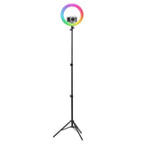 T'NB Influence Pro 14" RGBWW LED Ring Light med Justerbart Stativ och Förvaringsväska - Svart