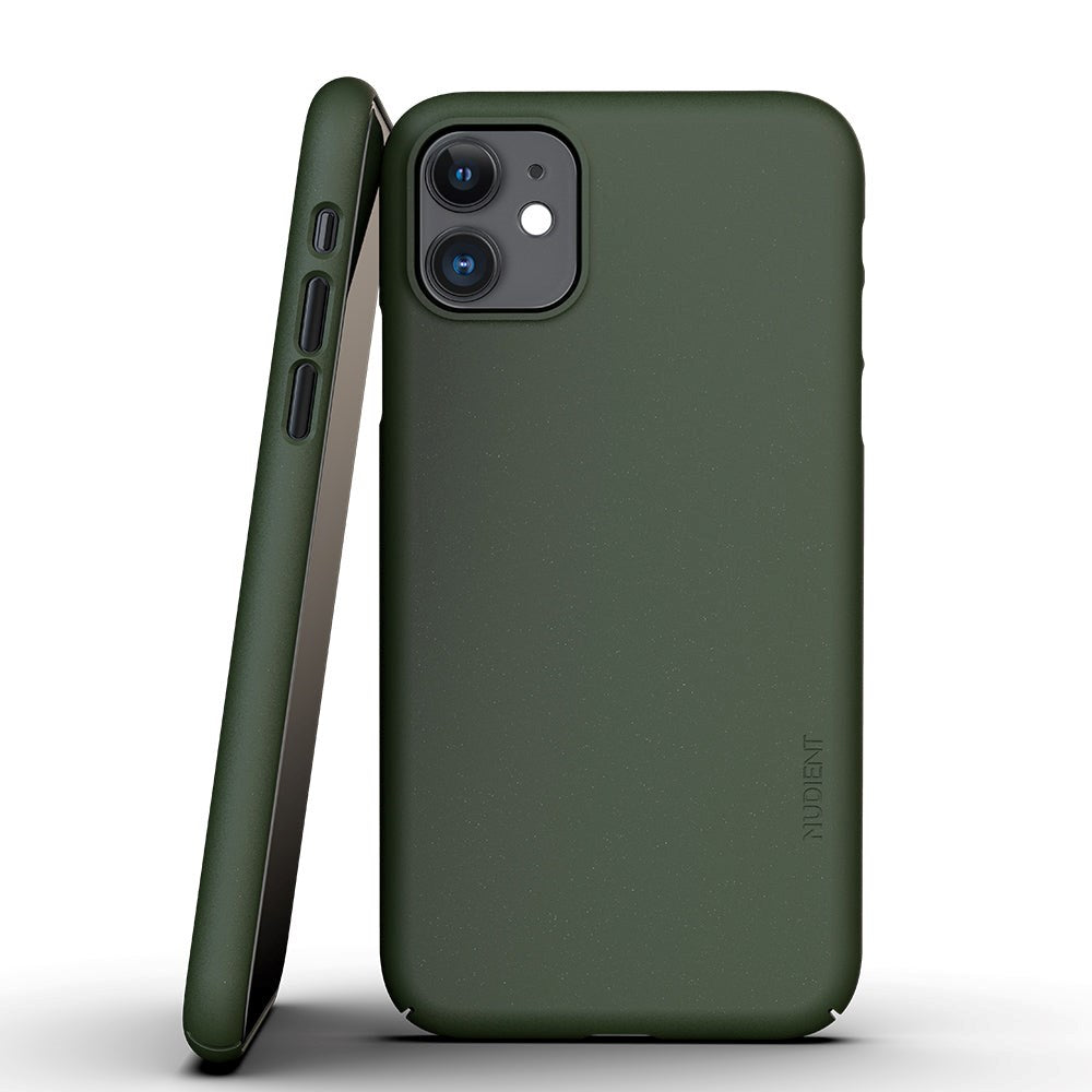 Nudient Thin Case V3 iPhone 11 Skal - Pine Green