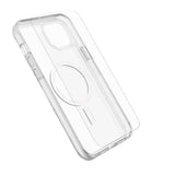 OtterBox iPhone 15 Plus Protection + Power Kit - MagSafe Skal, Skärmskydd & 20W Väggladdare - Genomskinlig / Vit