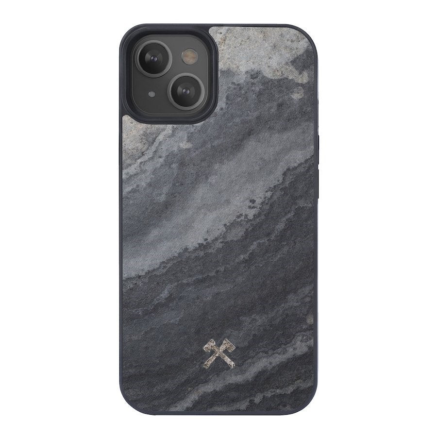 iPhone 13 Mini Woodcessories Bumper Skal Sten - MagSafe-kompatibelt - Camo Grey