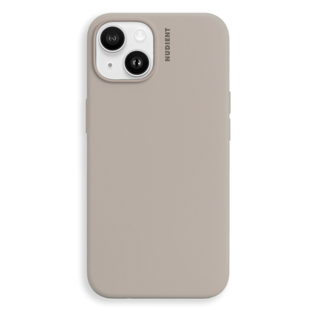 Nudient iPhone 14 Base Silikon Skal - Stone Beige