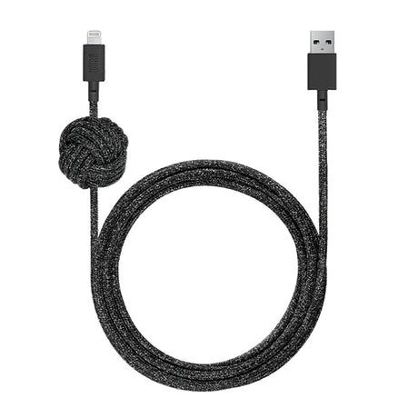 Native Union Night Cable USB-A till Lightning 3 meter. - Kosmos
